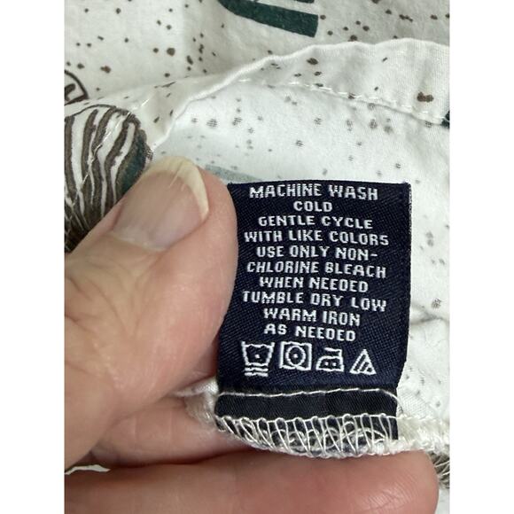 Men's MBX Premium Goods Shirt L Short Sleeve Button Up All Over Graphic Print - Picture 12 of 12